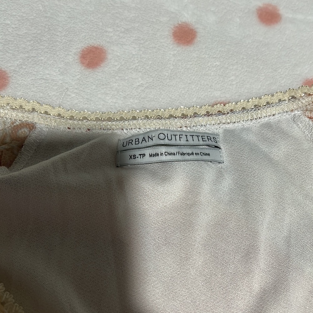 NWOT Urban Outfitters Paisley Patchwork Mesh Romper - Picture 4 of 4
